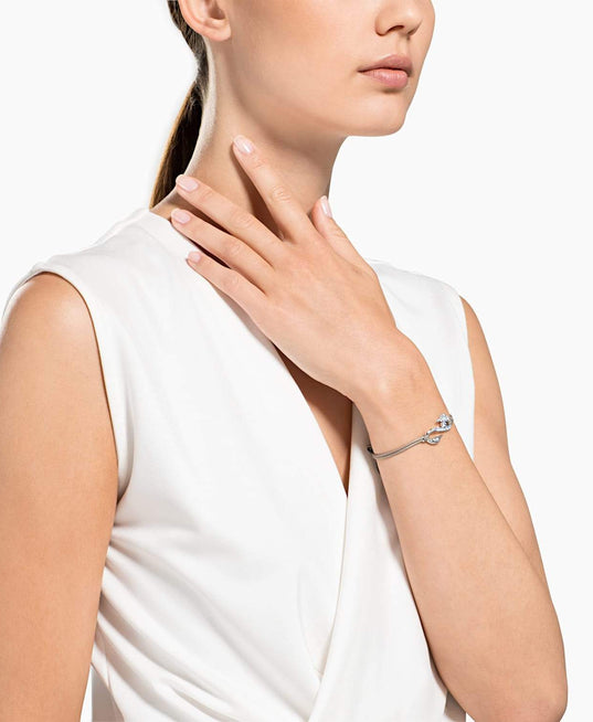 SWAROVSKI - Power Collection Hook Beige Medium Bracelet - Gray #5511778