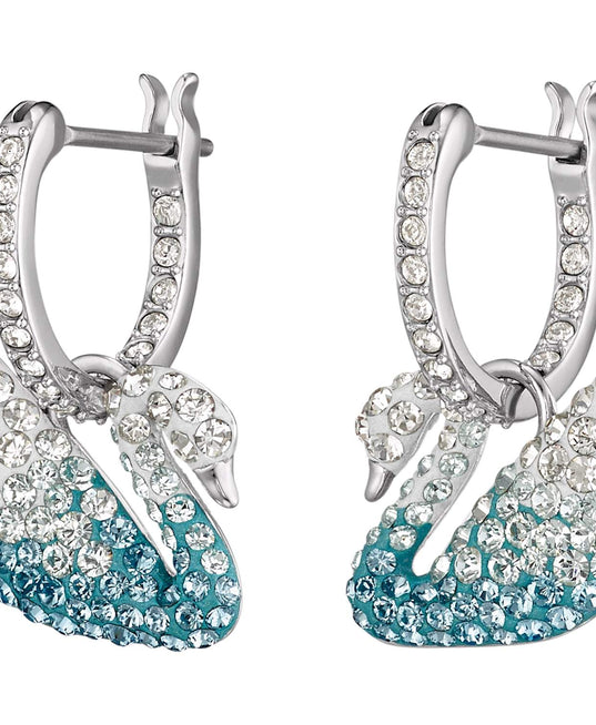 SWAROVSKI Iconic Swan Earrings - Blue #5512577