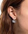 SWAROVSKI Dancing Swan Earrings - White #5514420