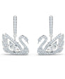 SWAROVSKI Dancing Swan Earrings - White #5514420