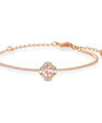 SWAROVSKI Sparkling Dance Clover bangle - Pink & Rose gold-tone plated #5516476