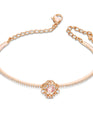 SWAROVSKI Sparkling Dance Clover bangle - Pink & Rose gold-tone plated #5516476