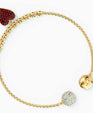 SWAROVSKI Remix Heart Strand Bracelet - 18cm - Gold-tone Plated #5517641