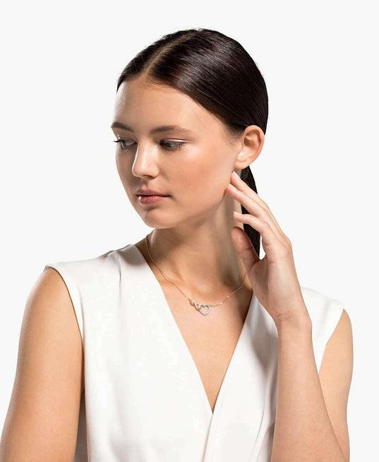 SWAROVSKI Infinity Heart Necklace - White #5518865