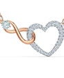 SWAROVSKI Infinity Heart Necklace - White #5518865