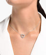 SWAROVSKI Infinity Entwined Heart Necklace - White #5518868