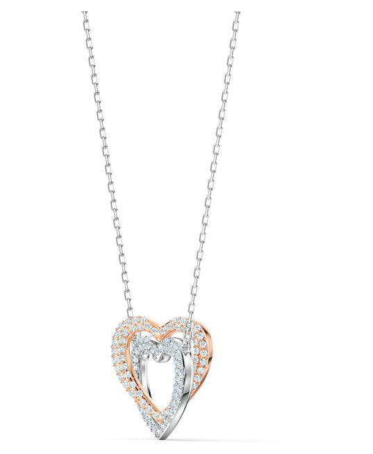 SWAROVSKI Infinity Entwined Heart Necklace - White #5518868