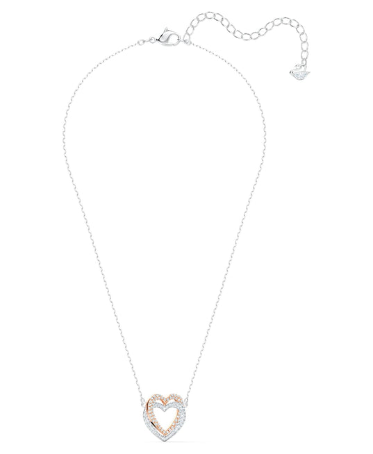 SWAROVSKI Infinity Entwined Heart Necklace - White #5518868