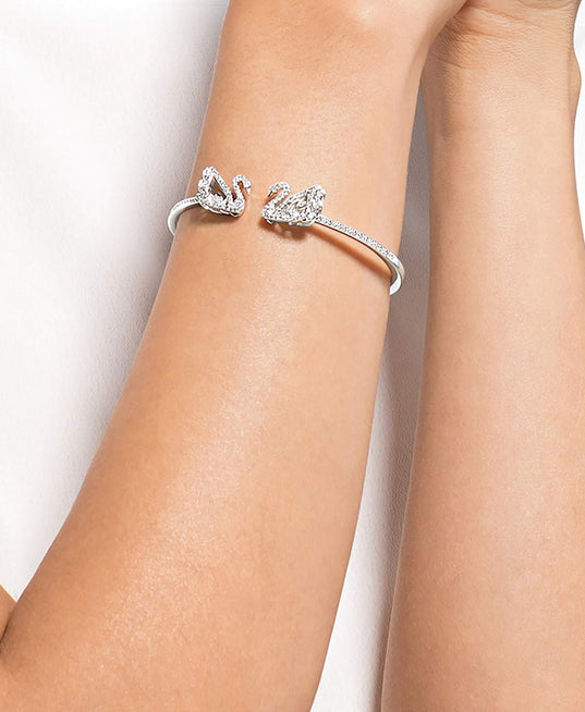 SWAROVSKI Dancing Swan bangle - White #5520713