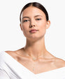 SWAROVSKI Symbolic Lotus Necklace - White & Gold-tone Plated #5521346
