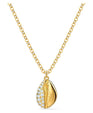 SWAROVSKI Shell Pave Pendant - White & Gold-tone plated #5522886