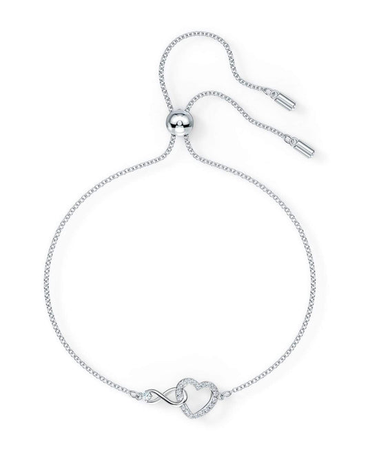 SWAROVSKI Infinity Heart Bracelet - White #5524421