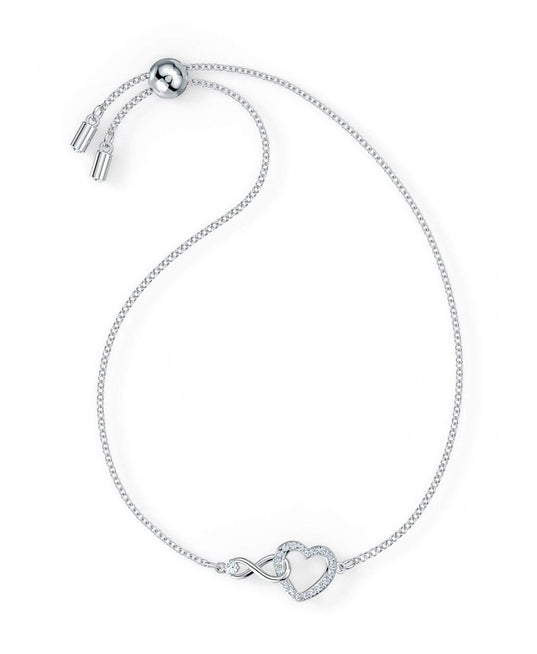 SWAROVSKI Infinity Heart Bracelet - White #5524421