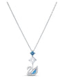 SWAROVSKI Dazzling Swan Y necklace - Blue #5530625