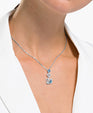 SWAROVSKI Dazzling Swan Y necklace - Blue #5530625