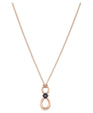 SWAROVSKI Infinity Pendant - Black & Rose Gold Tone Plated #5533722