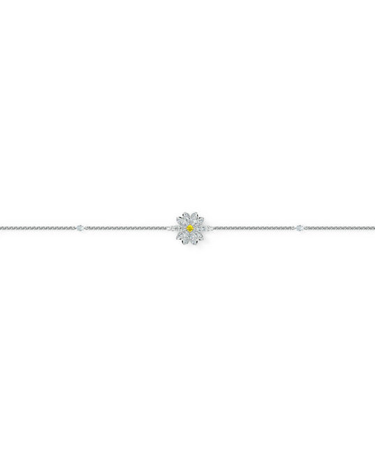 SWAROVSKI Remix Flower Strand White Bracelet - L Size #5535299
