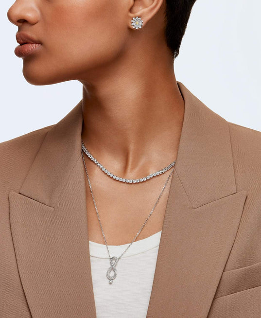 SWAROVSKI Infinity Necklace - White #5537966