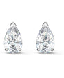 SWAROVSKI Attract Pear Stud Pierced Earrings - White #5563121