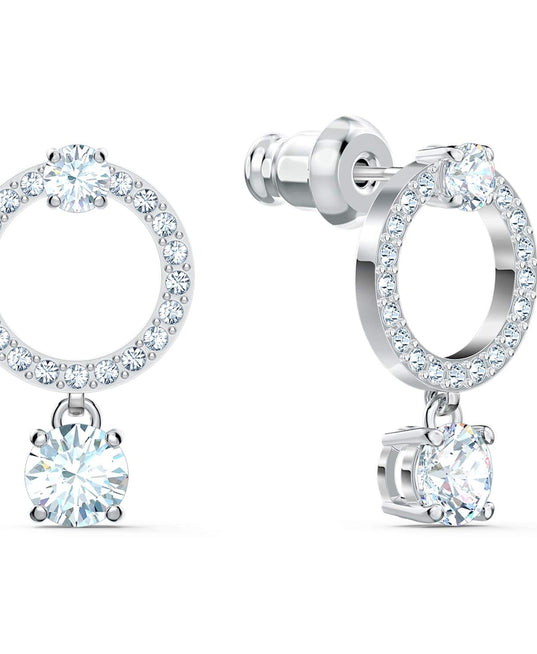 SWAROVSKI Attract Circular Earrings - White #5563278