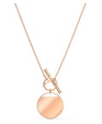SWAROVSKI Ginger T Bar Necklace - White & Rose Gold Tone Plated #5567529