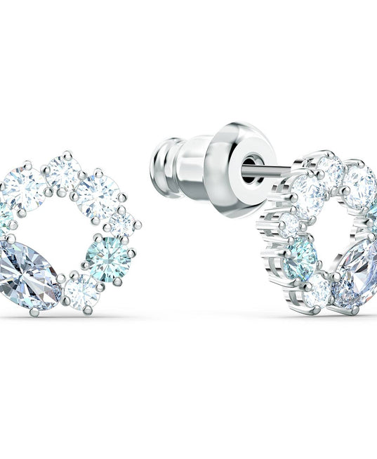 SWAROVSKI Attract Circular stud earrings - Blue #5570943