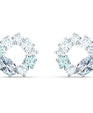 SWAROVSKI Attract Circular stud earrings - Blue #5570943