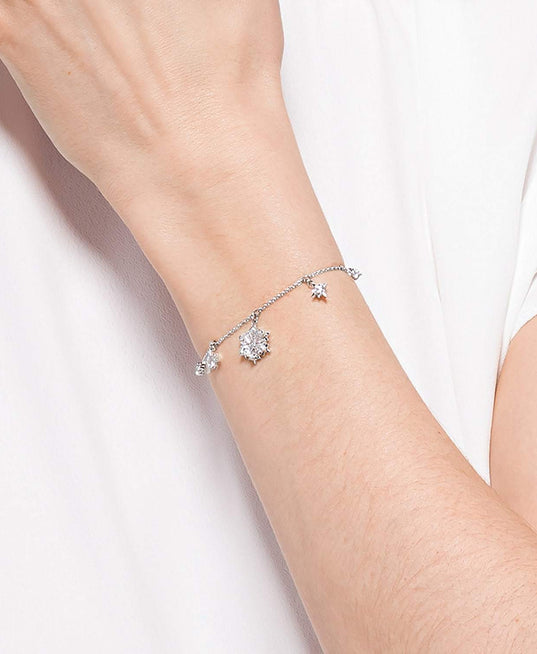 SWAROVSKI Magic Snowflake Bracelet - White #5576695