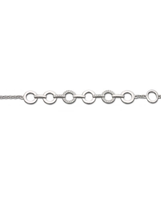 SWAROVSKI 678223 Circle Clear Crystal Bracelet charm string form