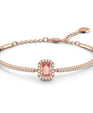 Swarovski Una Bangle 5620555: Octagon Cut Pink & Rose Gold