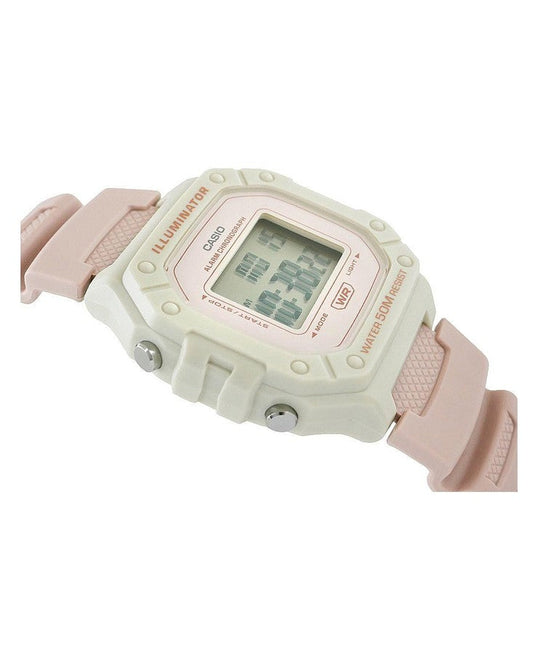 CASIO W-218HC-4A2VEF close up