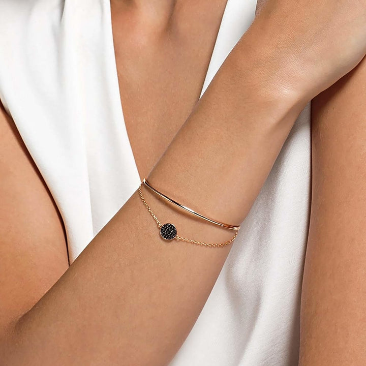Swarovski Ginger Bangle, Rose Gold & Gray #5389046 - View 4