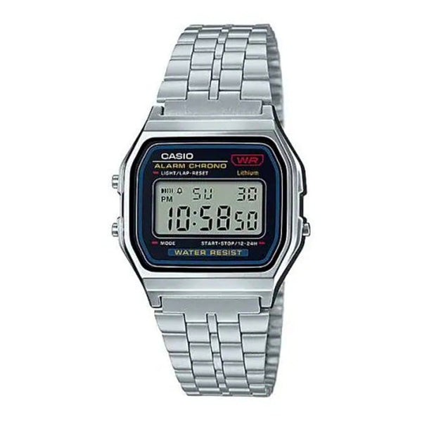Casio Digital Classic A159WA-N1DF Stainless Steel Watch - View 1