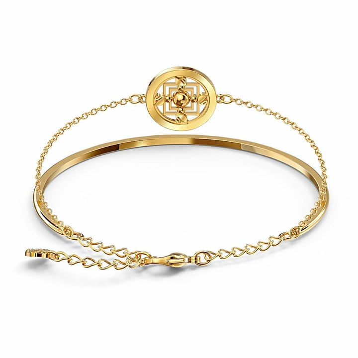 Swarovski Symbolic Mandala Bangle: Gold-Tone & Green – Style #5521493 - View 2