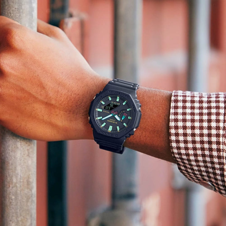 Casio G-Shock GA-2100RC-1AER Analog-Digital Carbon Core Watch - View 3