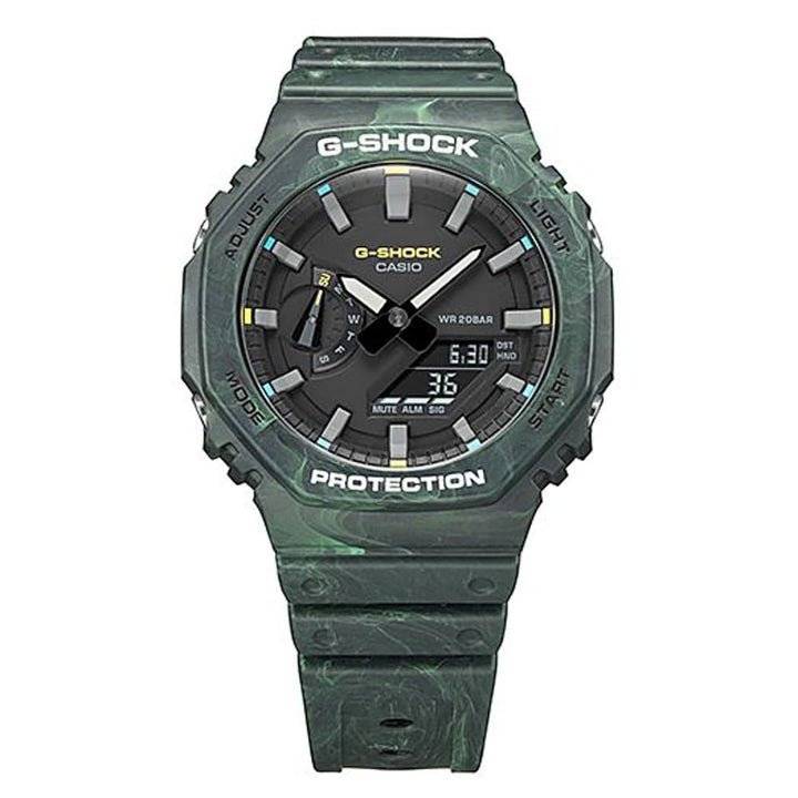 Casio G-Shock GA-2100FR-3AER Green Carbon Core Watch - View 3