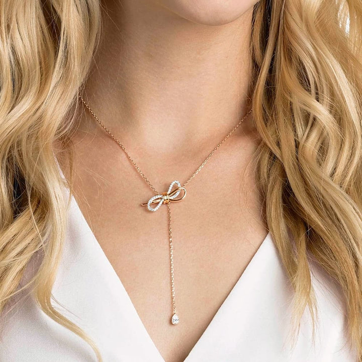 Swarovski Lifelong Bow Y Necklace - Romantic & Modern #5447082 - View 3