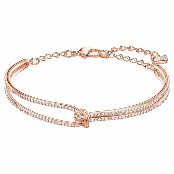 Swarovski Lifelong Knot Rose Gold Bangle - 5390818 - View 1