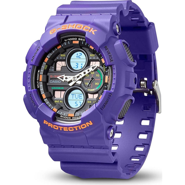 Casio G-Shock GA-140-6AER Ana-Digi Purple Resin Watch - View 2