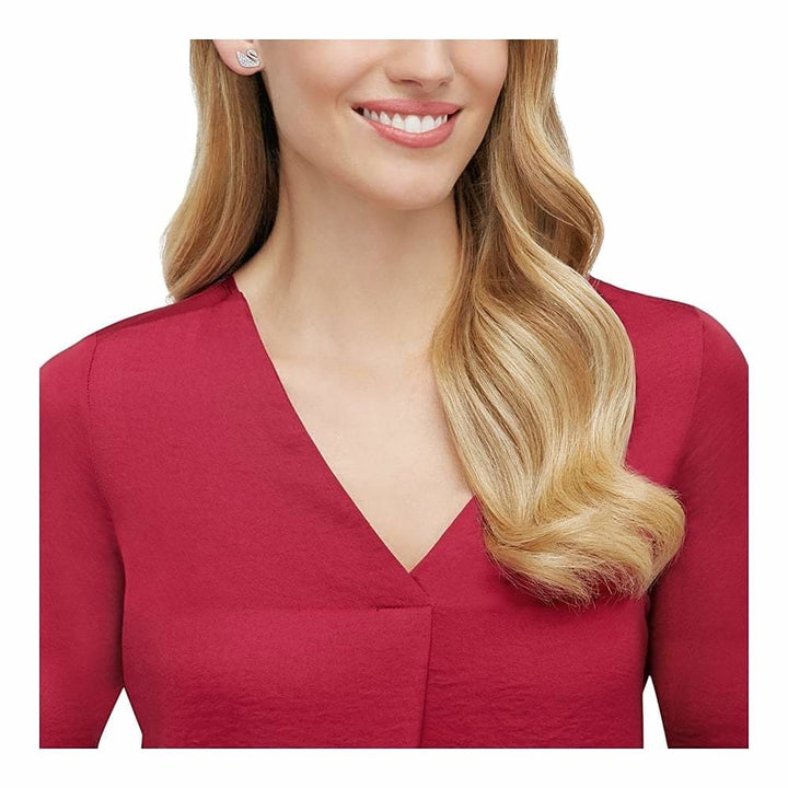 Swarovski Swan Earrings: Rhodium Plated Crystal Elegance (Model 1116357) - View 2