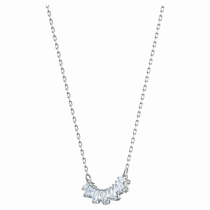 Swarovski Sunshine Necklace: Radiant White Rhodium Finish - 5472490 - View 2