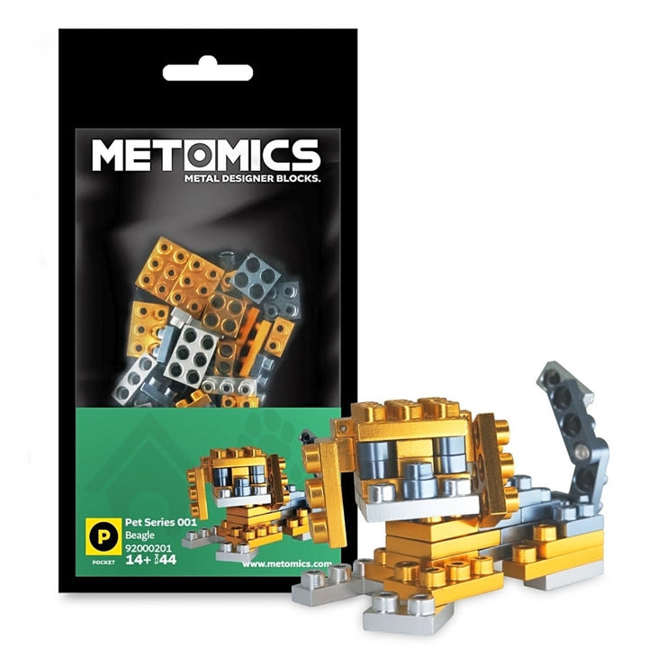 Metomics Block METOMICS 92000201 Beagle Building Block Set, Collectible Toy, 44 Pieces ...