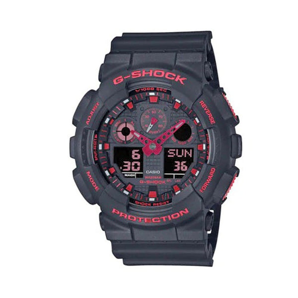 Casio G-Shock GA-100BNR-1AER Black & Red Analog-Digital Watch - View 1