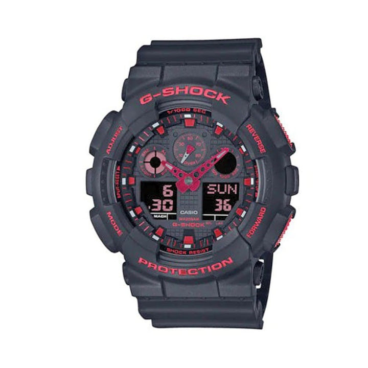 Casio G-Shock GA-100BNR-1AER Black & Red Analog-Digital Watch - View 1
