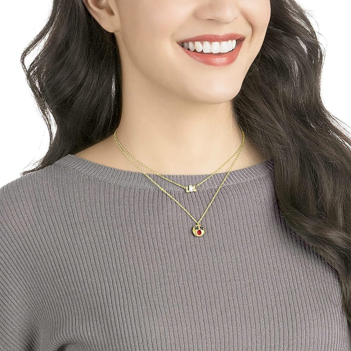 Swarovski Gold Plated LOL Emoji Pendant 5351571 - View 3