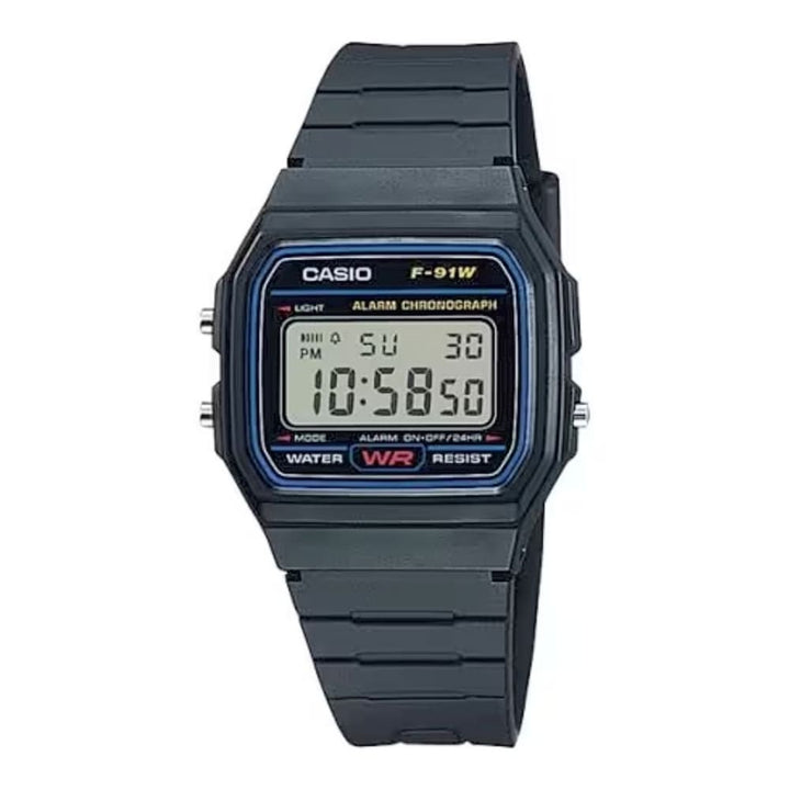 Casio Standard F-91W-1DG Micro-light Digital Watch - View 1