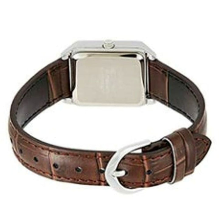 Casio LTP-V007L-9BUDF Timeless Brown Leather Analog Watch - View 3
