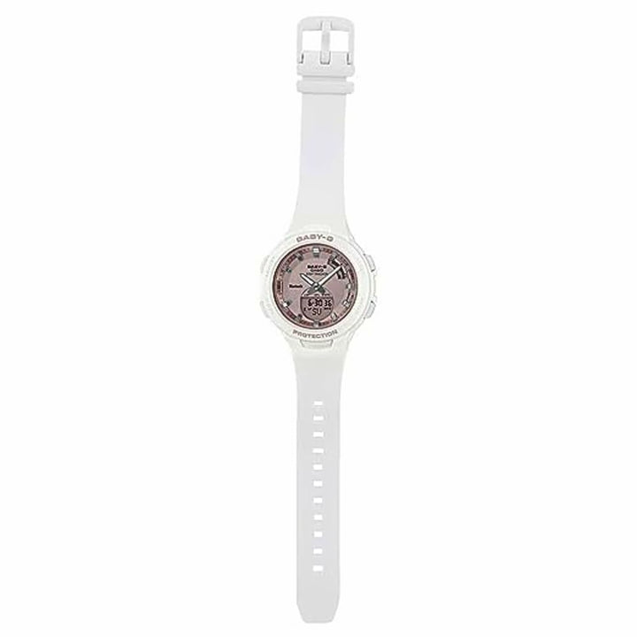Casio Baby-G BSA-B100MF-7ADR Pink & White Bluetooth Fitness Watch - View 3