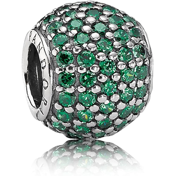 Pandora Green Pave Ball Charm 791051CZN - View 1