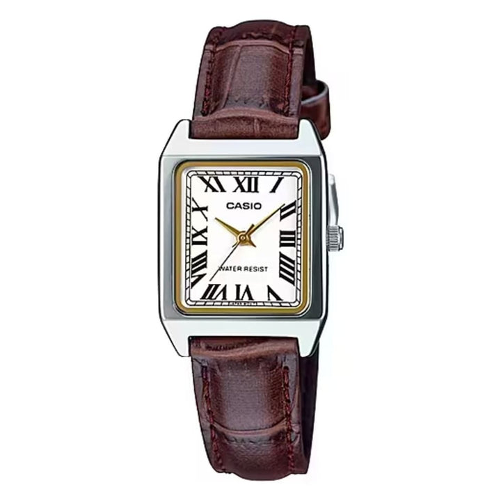 Casio Analog Brown Leather Watch LTP-V007L-7B2UDF - View 1